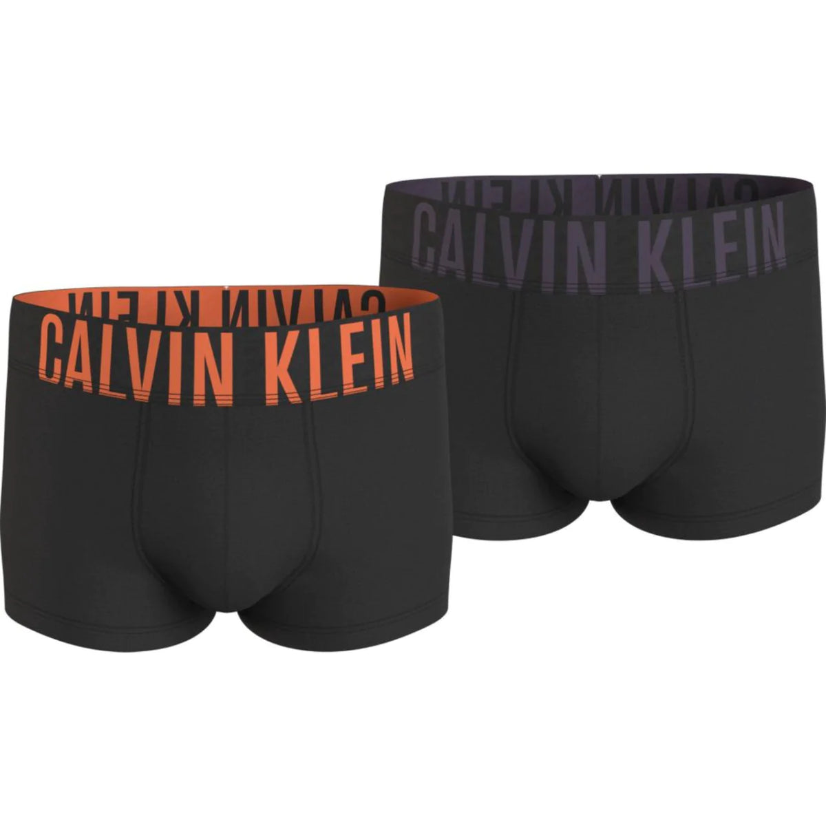 Calvin Klein 2 Pack Low Rise Trunks- Modern Cotton Black/Grey