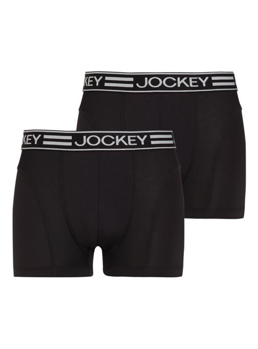 Jockey Microfiber Active 2 Pack Trunks Black Trunks And Boxers 2670