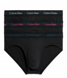 Calvin Klein 3 Pack Cotton Stretch Hip Briefs - ( B-Slv Sprgs )