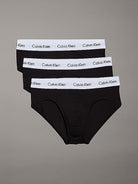 Calvin Klein 3 Pack Cotton Stretch – Hip Briefs ( BLACK )