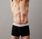 Calvin Klein 3 Pack Cotton Stretch - U2662G Normal Rise Trunks ( Black)