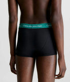 Calvin Klein 3 Pack Low Rise Trunks - Black (Charcoal Heather/Yellow/Green)