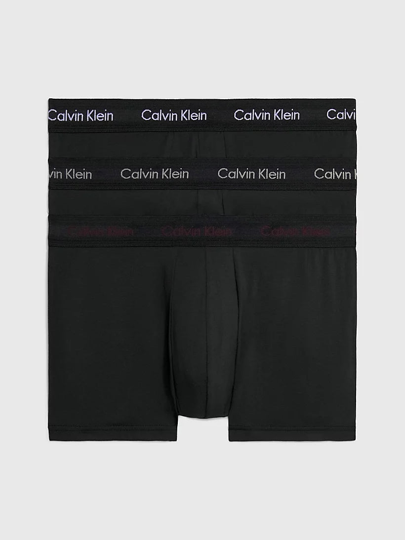 Calvin klein Low rise Boxer 3 Pack Black (White / Port / Porpoise Logos )