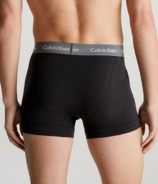 Calvin Klein 3 Pack Cotton Stretch Trunks - (B- Cher Ks/Eiffle Twr/Moss Gr Wbs)