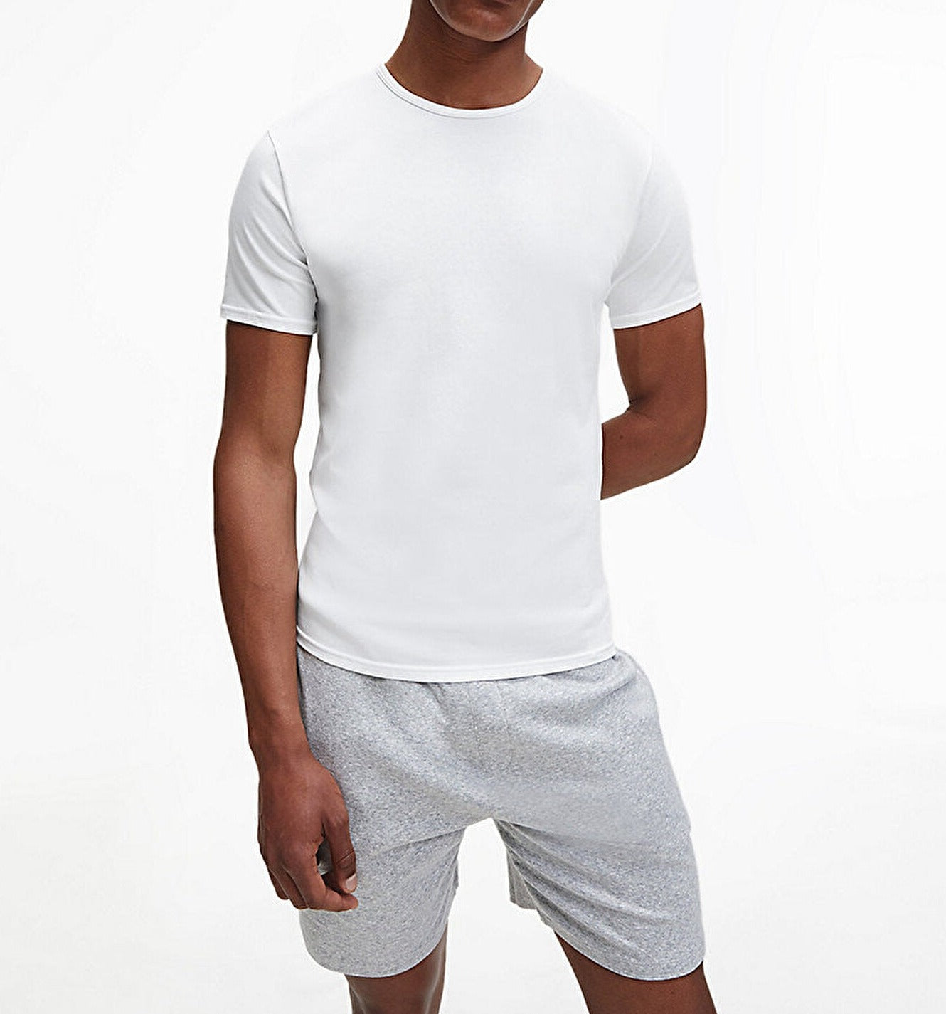 Calvin Klein 2 Pack Lounge T-Shirts Modern Cotton - White