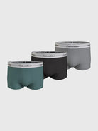 Calvin Klein 3 Pack Trunks Modern Cotton - Sagebush Green/Black/Griffin