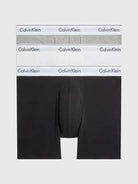 Calvin Klein 3 Pack Boxer Briefs - Modern Cotton ( White/Black/Heather )