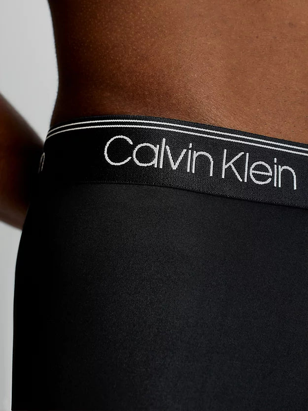 Calvin Klein 3 Pack Low Rise Trunks Micro Stretch Wicking - Black