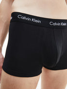 Calvin Klein 5 Pack Cotton Stretch - Low Rise Trunks ( Black / Black Waistband )