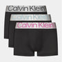 Calvin Klein 3 Pack Steel Micro Boxer Low Rise Trunks - Black