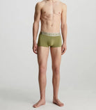 Calvin Klein 3 Pack Steel Micro Boxer Trunks - Rum Raisin / Dusky Green / Arctic