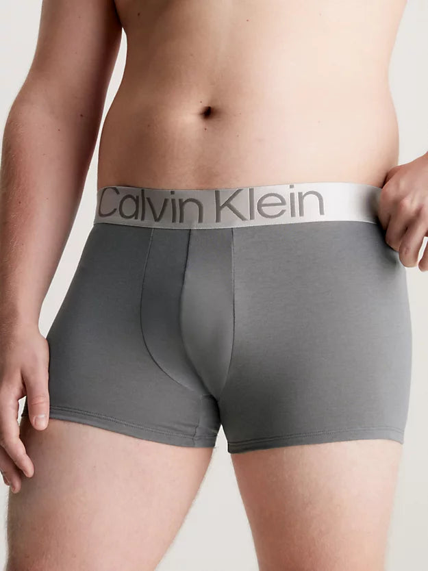 Calvin Klein 3 Pack Steel Micro Boxer Trunks - Rum Raisin / Dusky Green / Arctic