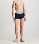 Calvin Klein 3 Pack Trunks Steel Cotton - June Bug / Cool Water / Evening Blue