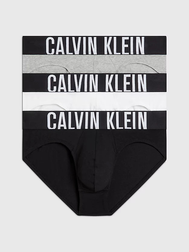 Calvin Klein Underwear 3 Pack Intense Power Briefs - Black/Grey Heather/White