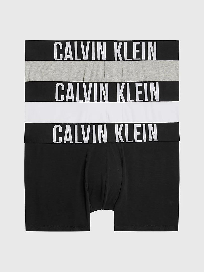 Calvin Klein Underwear 3 Pack Intense Power Cotton Trunks - Black/White/Grey