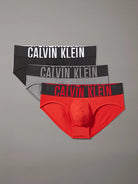 Calvin Klein Underwear 3 Pack Intense Power Microfibre Briefs - Red/Black/Grey