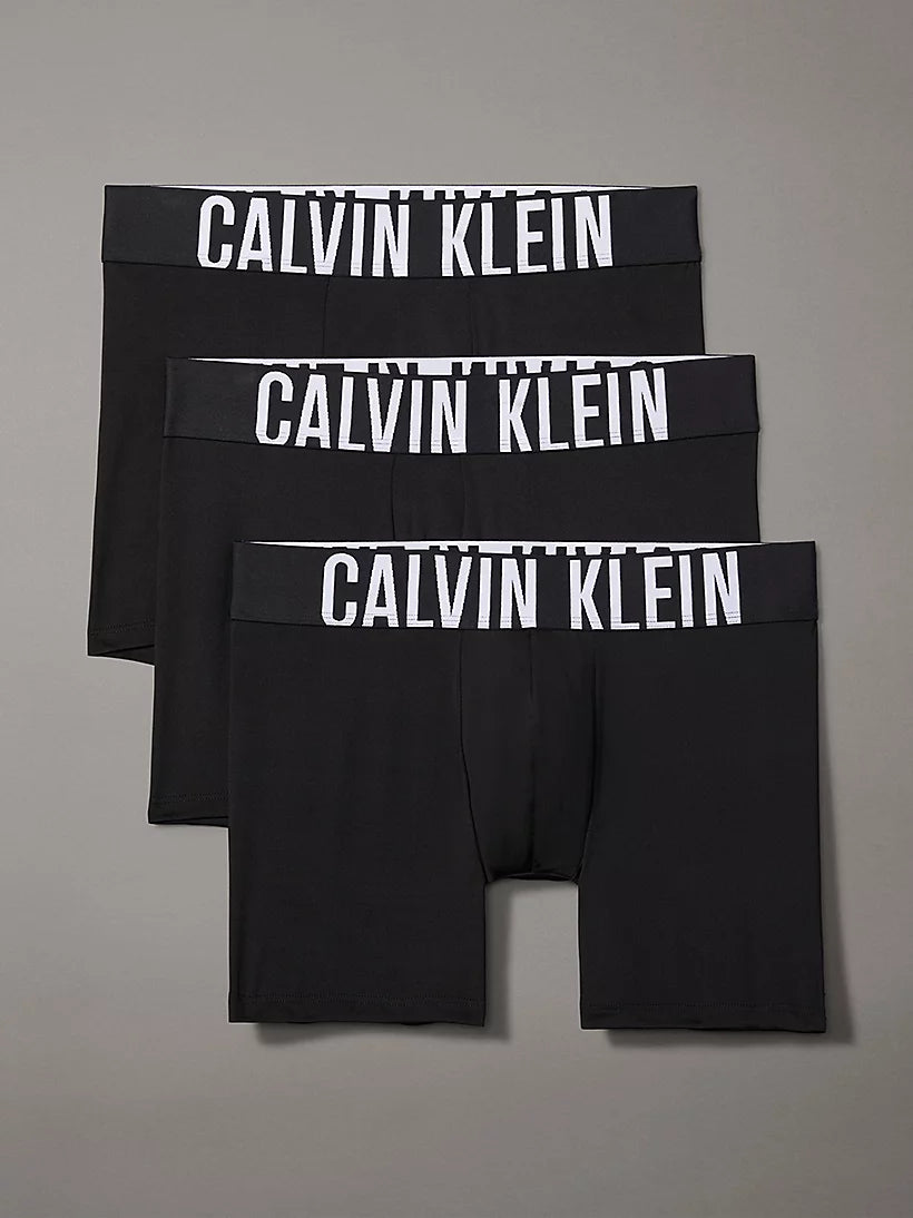 Calvin Klein Underwear 3 Pack Intense Power Microfibre Boxer Briefs - Black