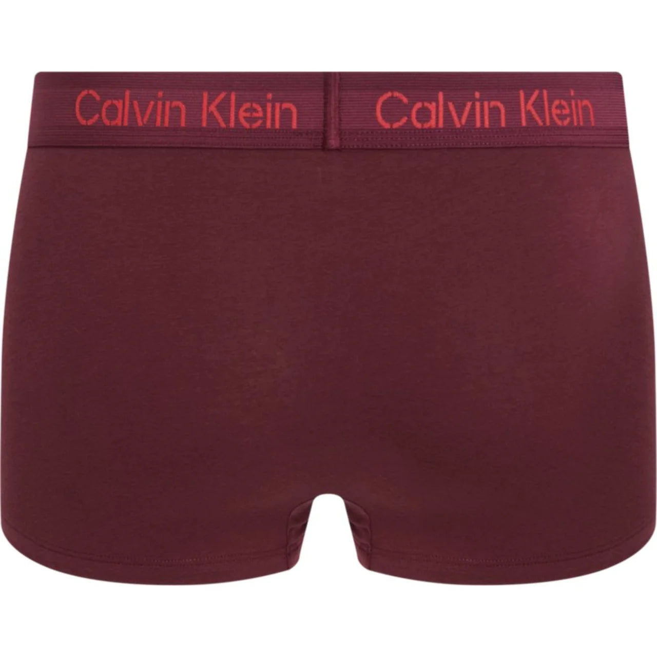 Calvin Klein 3 Pack Low Rise Trunks Cotton Stretch - Red Clay/Tawny Port/Tigers Eye