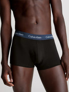 Calvin Klein 7 Pack Low Rise Cotton Stretch Trunks - Black Multi