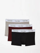 Calvin Klein 3 Pack Trunks Modern Cotton - Rusted Root / Black / Rock Ridge