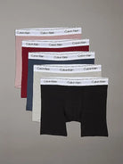 Calvin Klein 5 Pack Modern Cotton Boxer Briefs - Black / Grey / Blue / Red / Beige