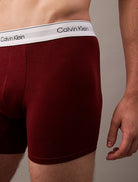 Calvin Klein 5 Pack Modern Cotton Boxer Briefs - Black / Grey / Blue / Red / Beige