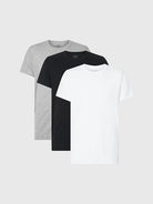 Calvin Klein 3 Pack T-Shirts Cotton Classics - Black/White/Grey Heather