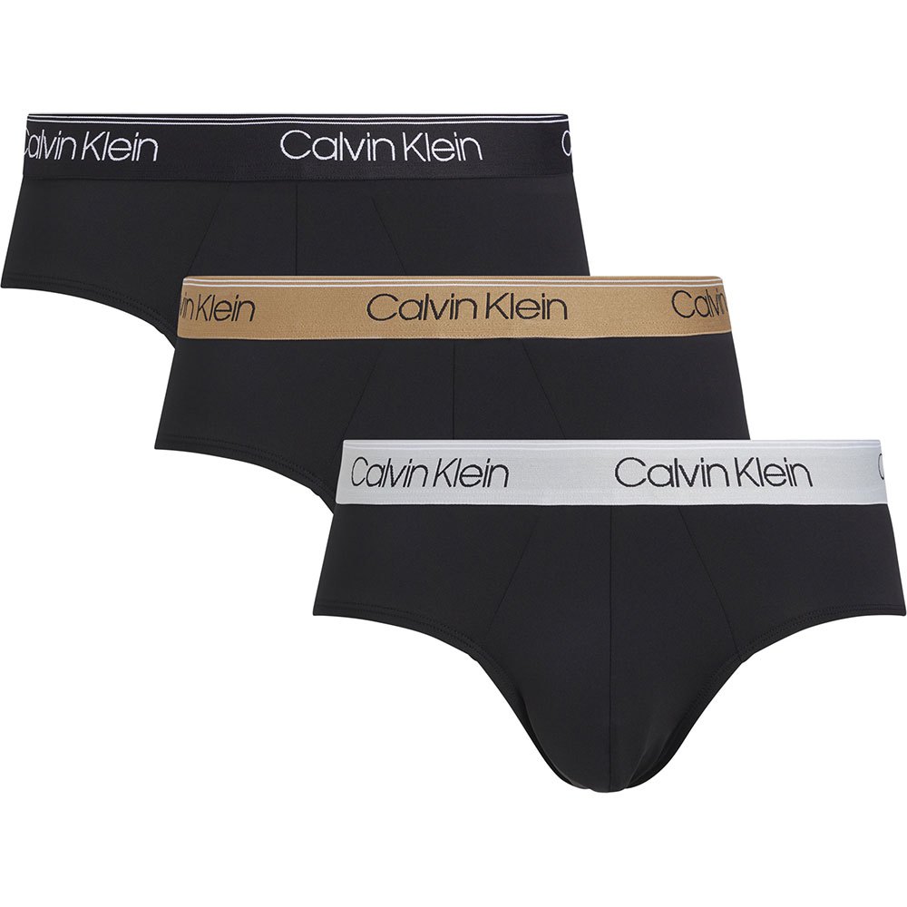 Calvin Klein 3 Pack Briefs Micro Stretch Wicking - Black