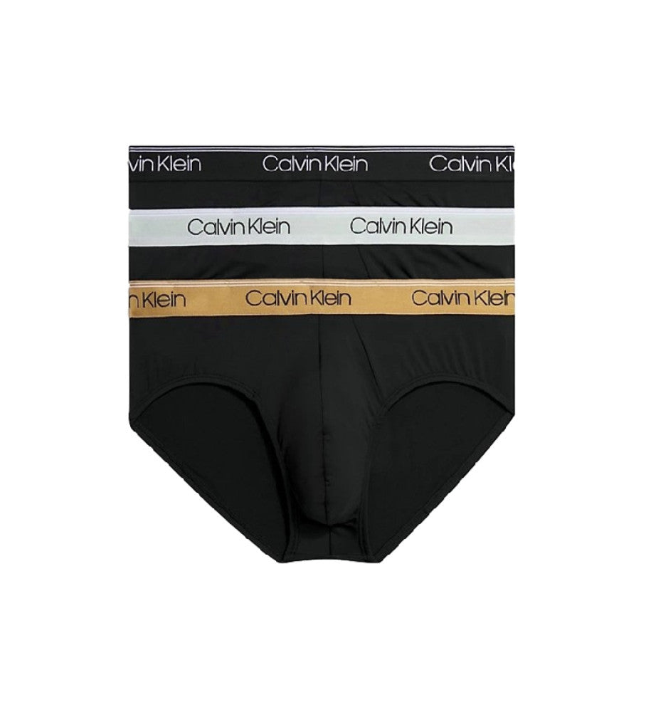 Calvin Klein 3 Pack Briefs Micro Stretch Wicking - Black