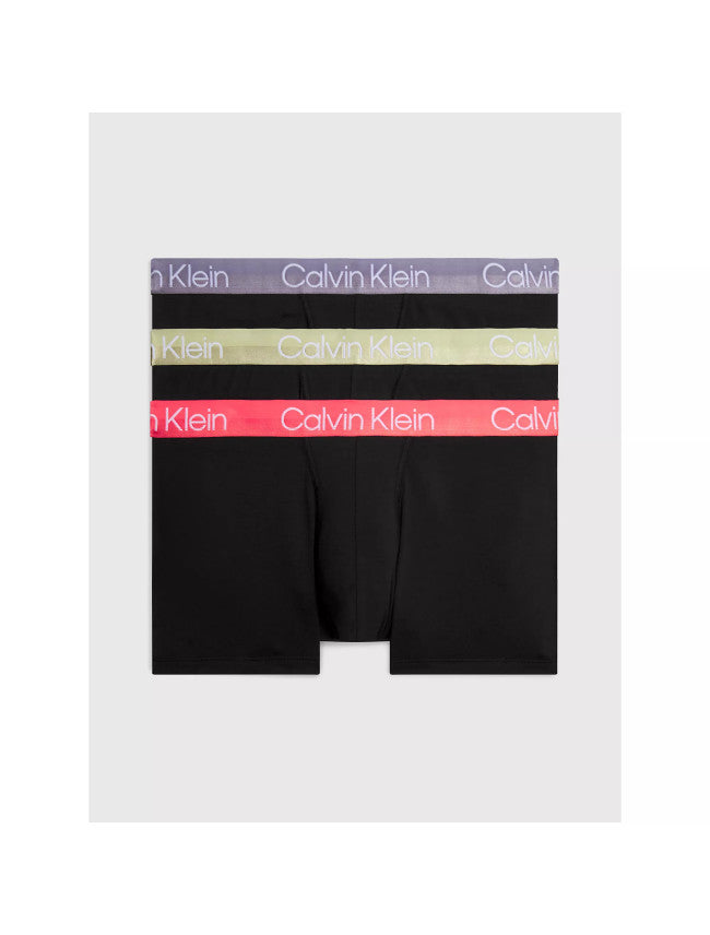 Calvin Klein 3 Pack Modern Structure Boxer Trunks - B- December