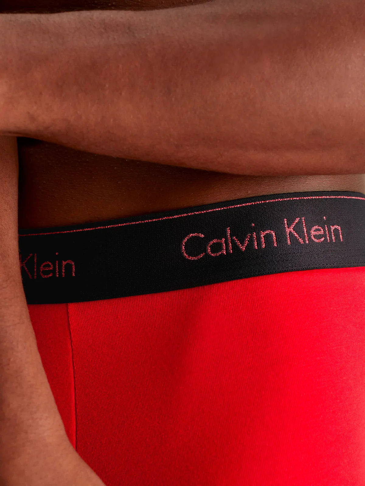 Calvin Klein 3 Pack Boxer Trunks Modern Cotton - Black/ Red / Black