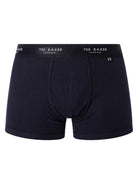 Ted Baker 3 Pack Cotton Stretch Fashion Trunks - Navy/Dark Denim/Demios Spot