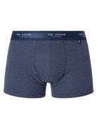 Ted Baker 3 Pack Cotton Stretch Fashion Trunks - Navy/Dark Denim/Demios Spot