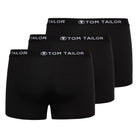 Tom Tailor Men's Pants 3 Pack Cotton Stretch Trunks- Black