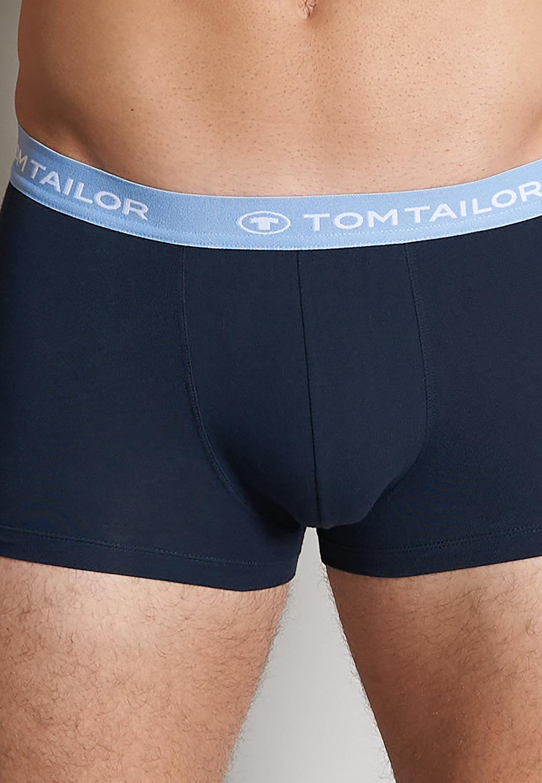 Tom Tailor Men's 3 Pack Cotton Stretch Trunks - Green-Light-Solid