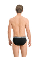 Head Mens 2 Pack Cotton Stretch Briefs - Black