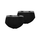 Head Mens 2 Pack Cotton Stretch Briefs - Black