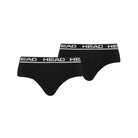 Head Mens 2 Pack Cotton Stretch Briefs - Black