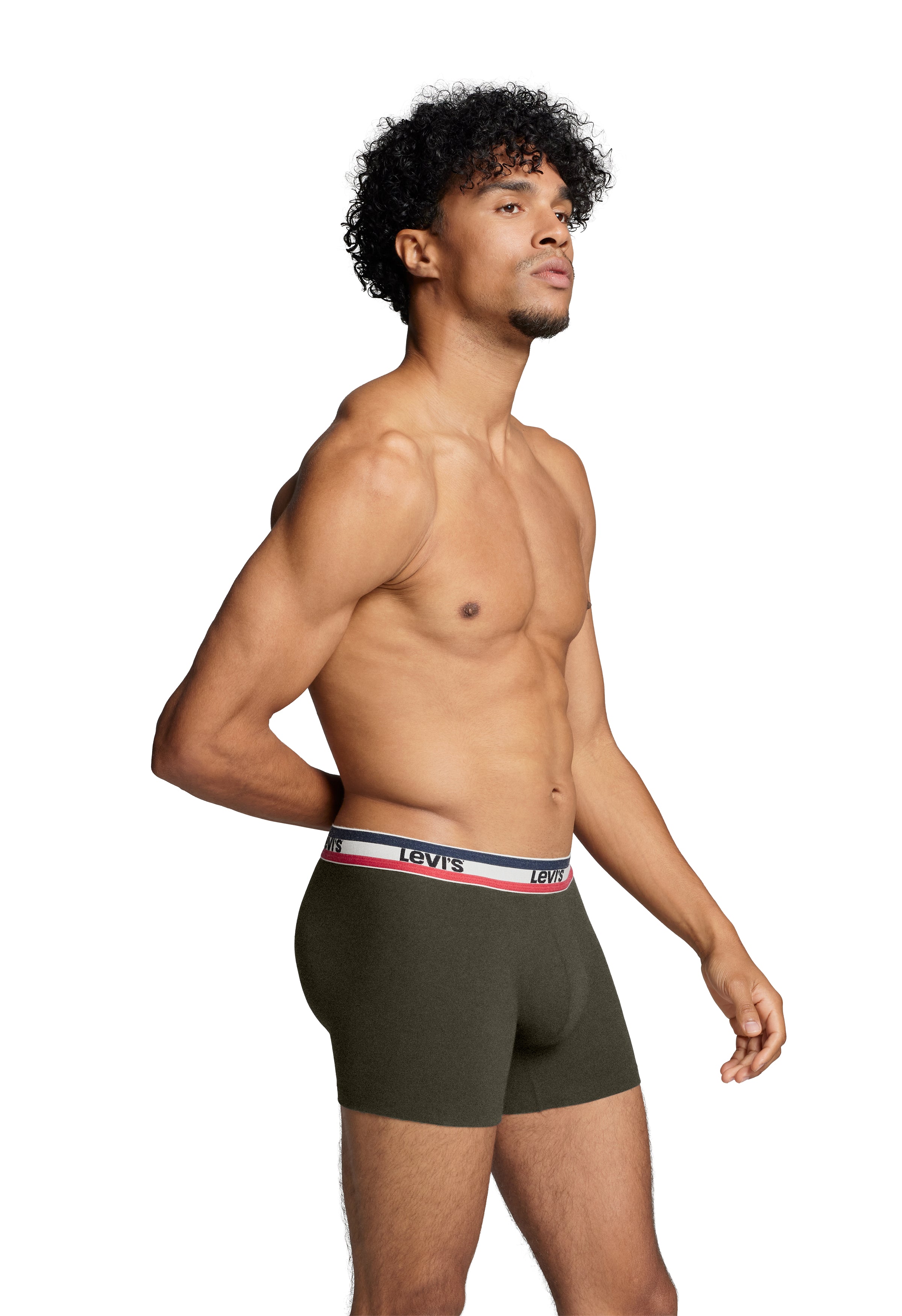 Levi's Sportswear Logo Men's Boxer Briefs 3 pack - Khaki/Grey/Black