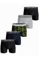 Björn Borg 5 Pack Essential Boxer - Black/ Blue/Grey/Print