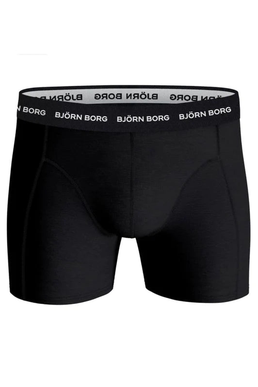 Björn Borg 5 Pack Essential Boxer - Black/ Blue/Grey/Print