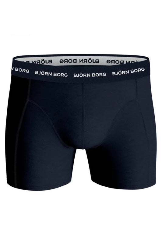 Björn Borg 5 Pack Essential Boxer - Black/ Blue/Grey/Print