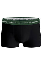 Björn Borg Cotton Stretch Trunks, Pack of 3 - Black/Multi