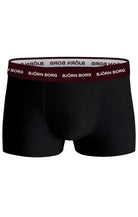 Björn Borg Cotton Stretch Trunks, Pack of 3 - Black/Multi