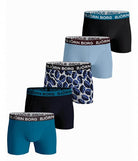 Björn Borg 5 Pack Essential Boxer - Blue With Black