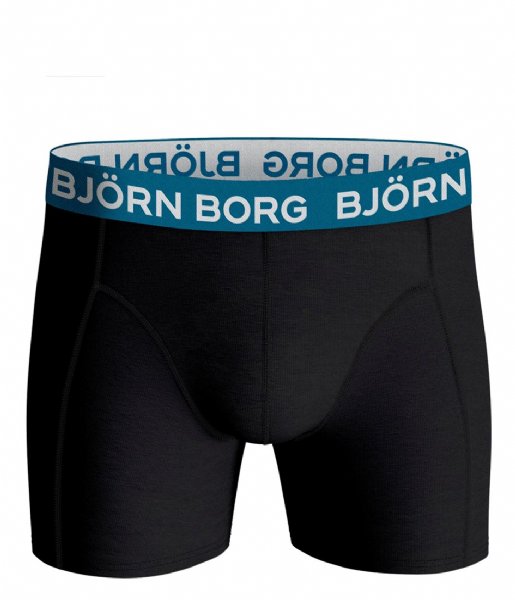 Björn Borg 5 Pack Essential Boxer - Blue With Black