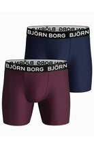 Björn Borg Performance Boxer 2 Pack - Red/Blue