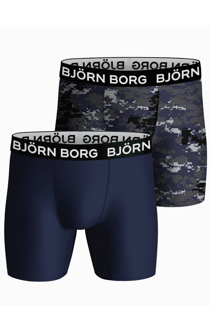 Björn Borg Performance Boxer 2 Pack - Blue Print