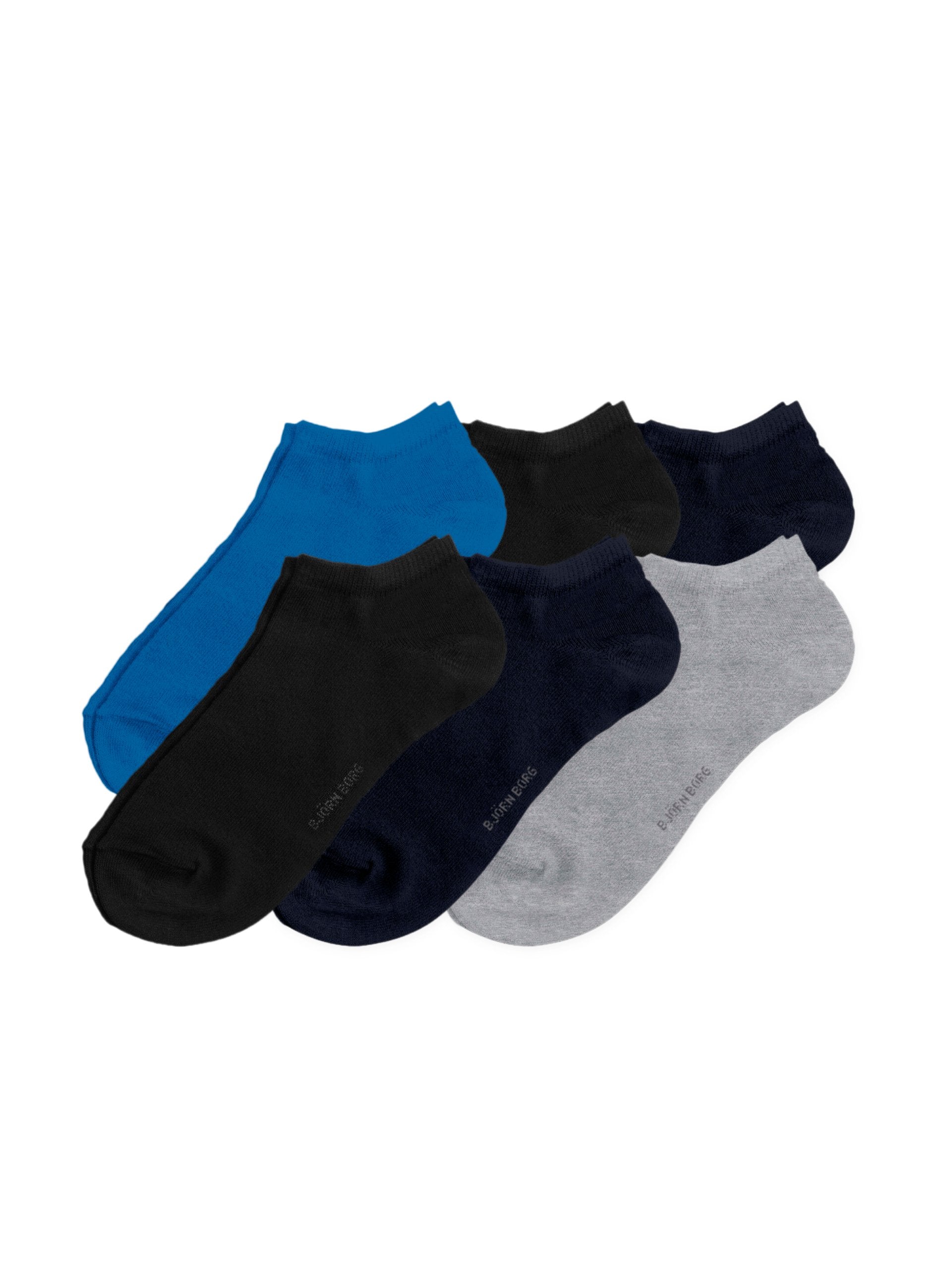 Bjorn Borg 6-Pack Essential Ankle Socks - Blue