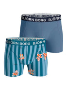 Bjorn Borg 2-Pack Cotton Men's Boxers - Blue Print MP004